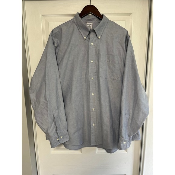 Brooks Brothers Regent Fit Light Blue Mens XL Long Sleeve Button down - Picture 1 of 3